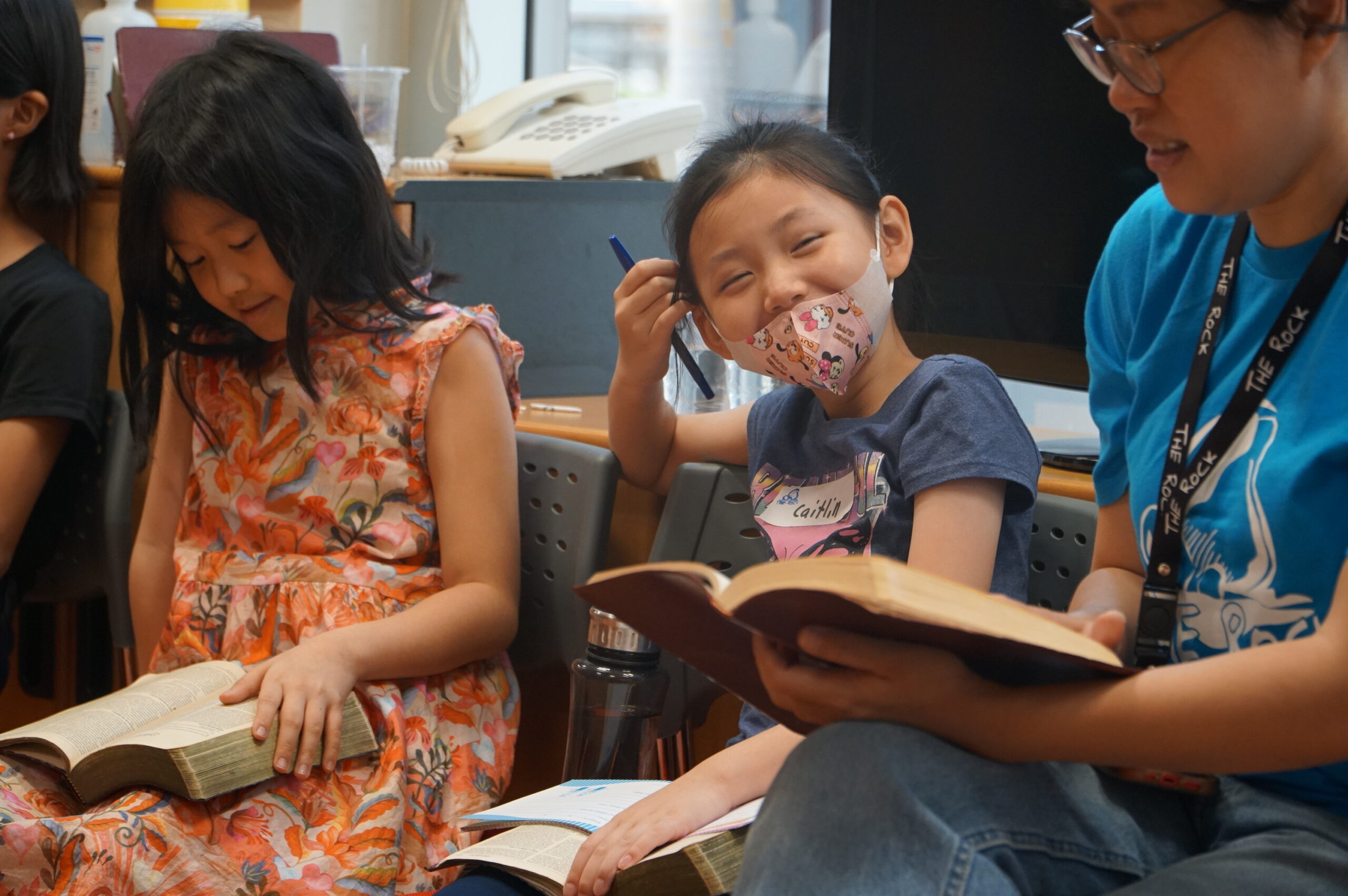 Children learning together at The Rock
